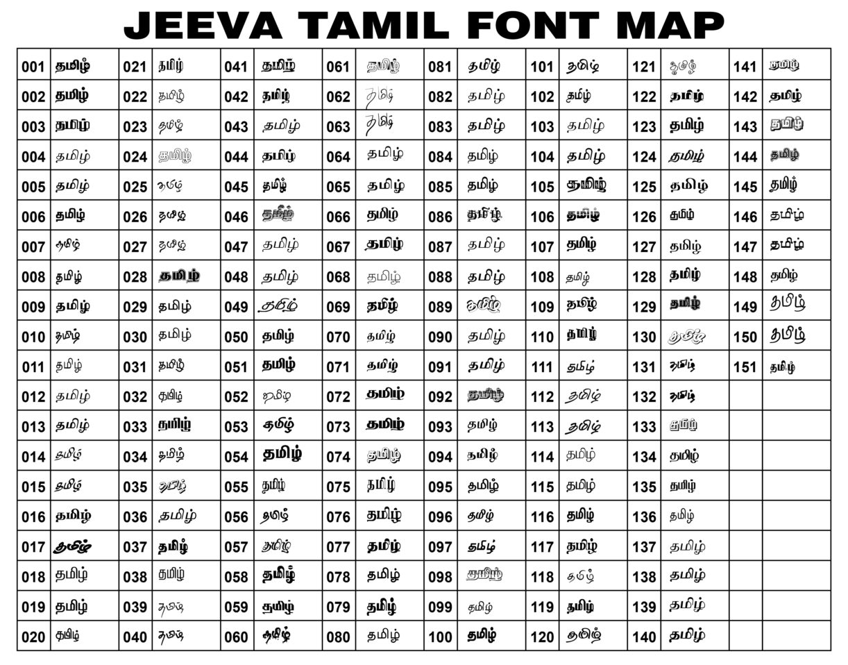 Jeeva Tamil font Download - Jeeva tamil font software free download ...